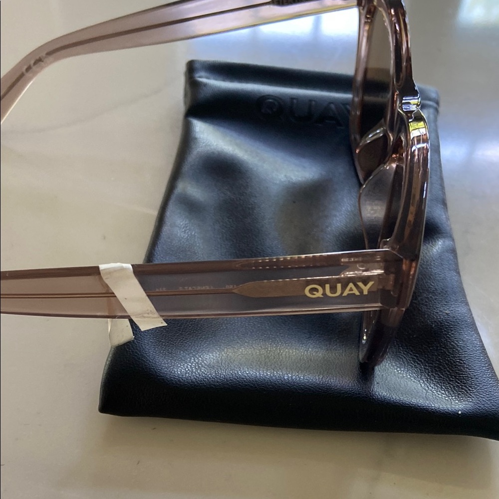 Quay Australia Pink and Tan Cat-Eye Sunglasses - Picture 8 of 15